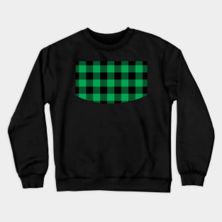 Green Tartan - Classic Colorful Graphic Stripes Crewneck Sweatshirt